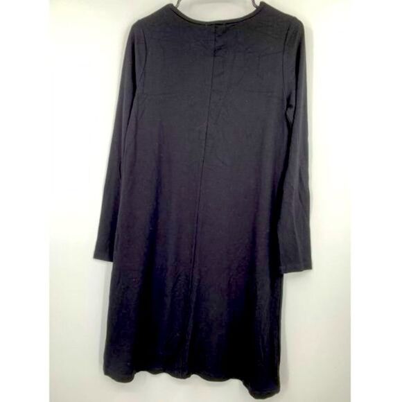 New Tyler Boe Long Sleeve Dress Black Size S Small Swing Dress - Picture 3 of 6